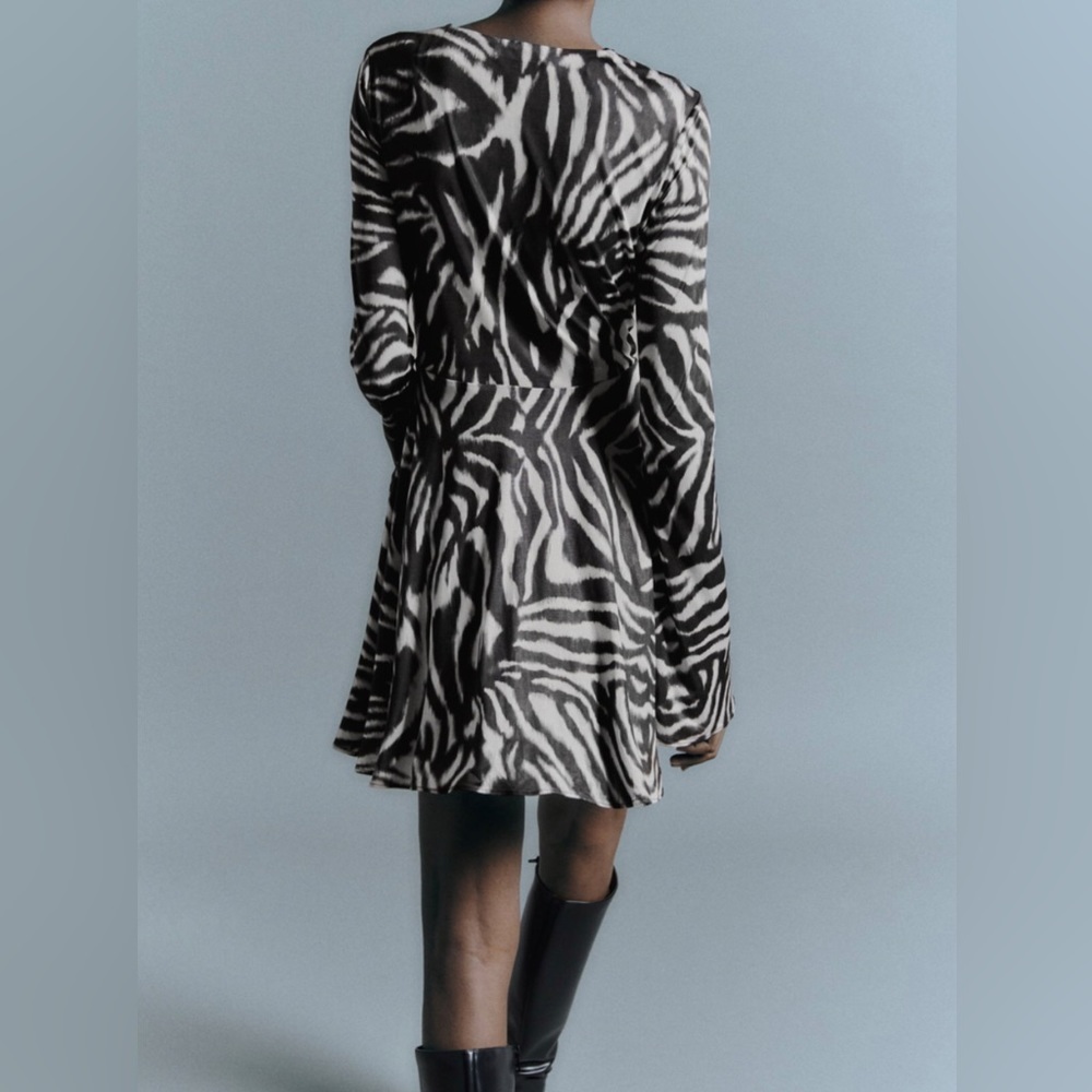 Zara - Zebra Printed Dress - Picture 5 of 8